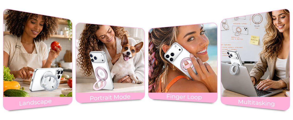 Gripmate Ring — landscape, portrait, finger loop and multitasking