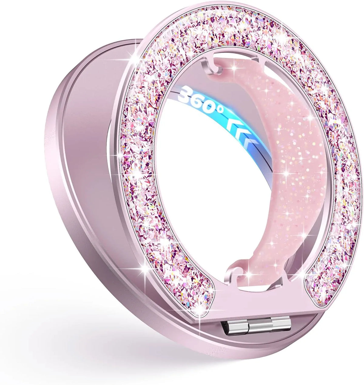 Gripmate Ring magnetic phone grip and stand in Glitter Pink