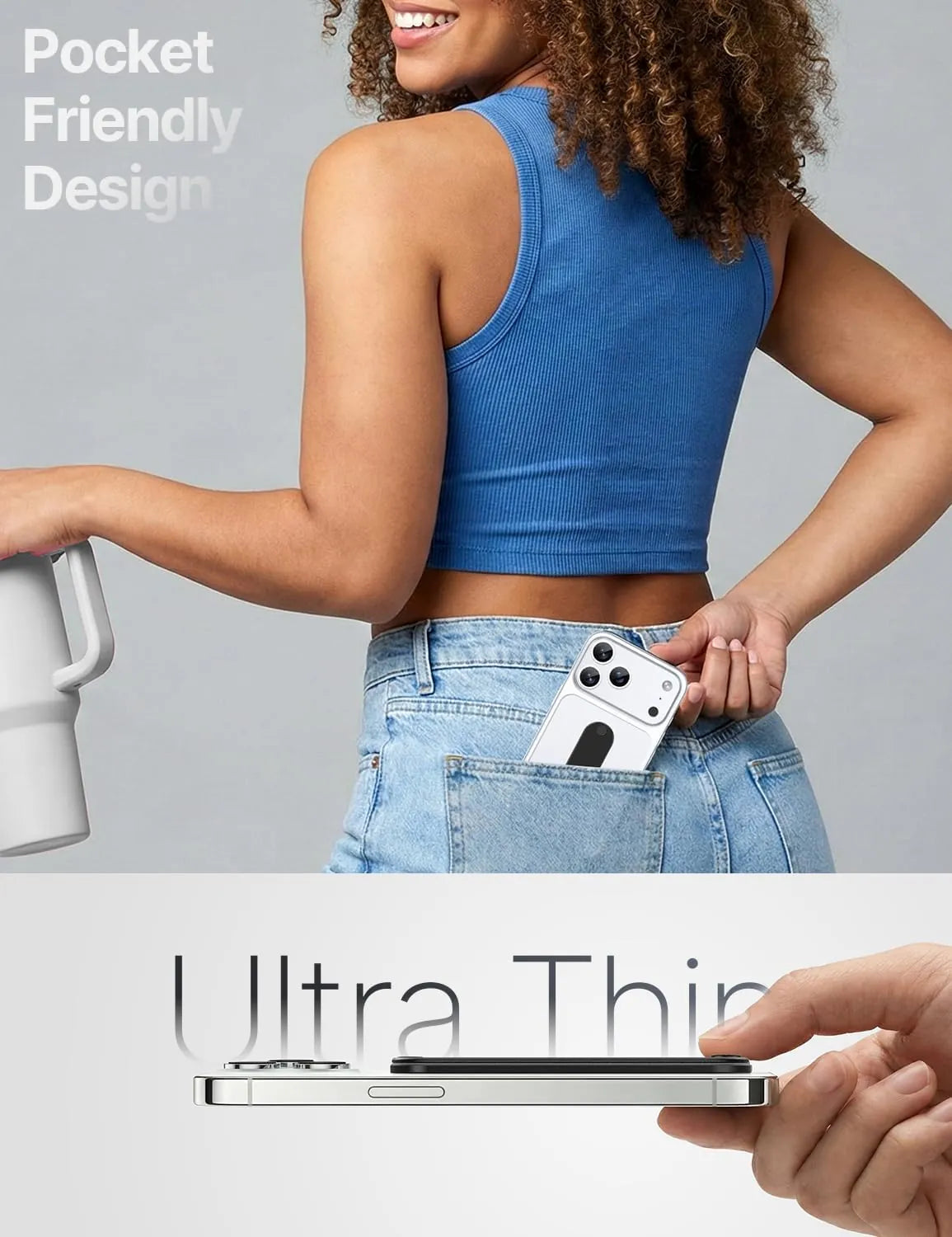 Gripmate Slim Black ultra-thin pocket-friendly design